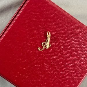 Alliciante Initial “A” Pendant 14k Gold